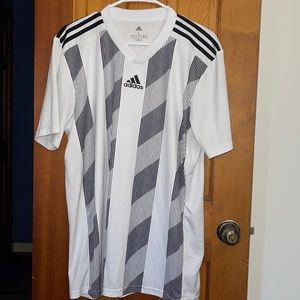 White and Black Adidas Performance Shirt